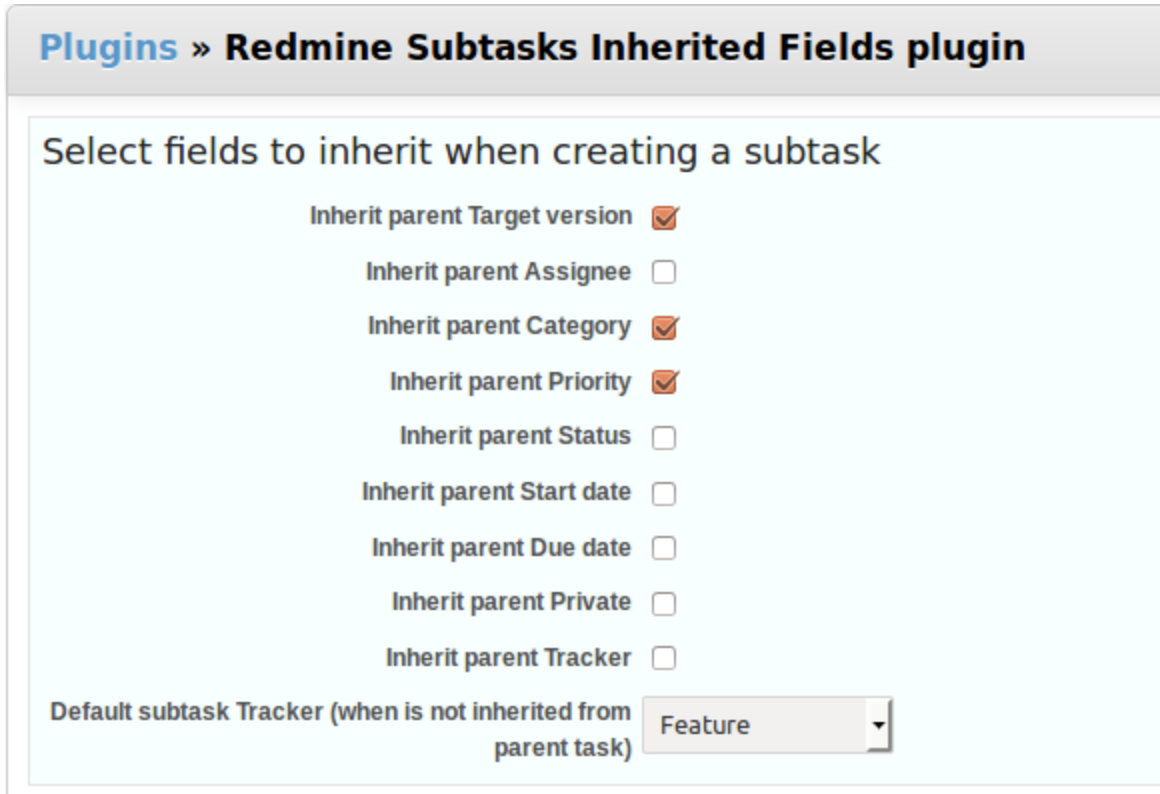Configuration des propriétés à copier pour la création des sous-tâches